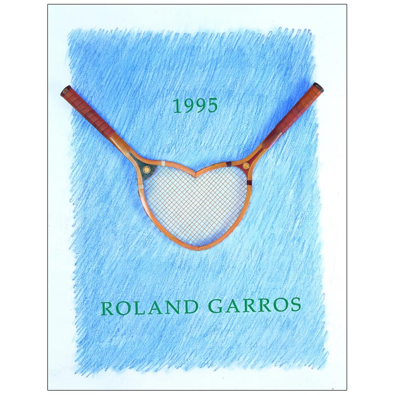 Donald Lipski - Original Official Roland Garros 1995 Poster