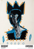 Jean-Michel Basquiat, Bust, Original Exhibition Museum Poster
