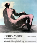 Henry Moore - "Oeuvre Grave". Original Museum Poster. 1984