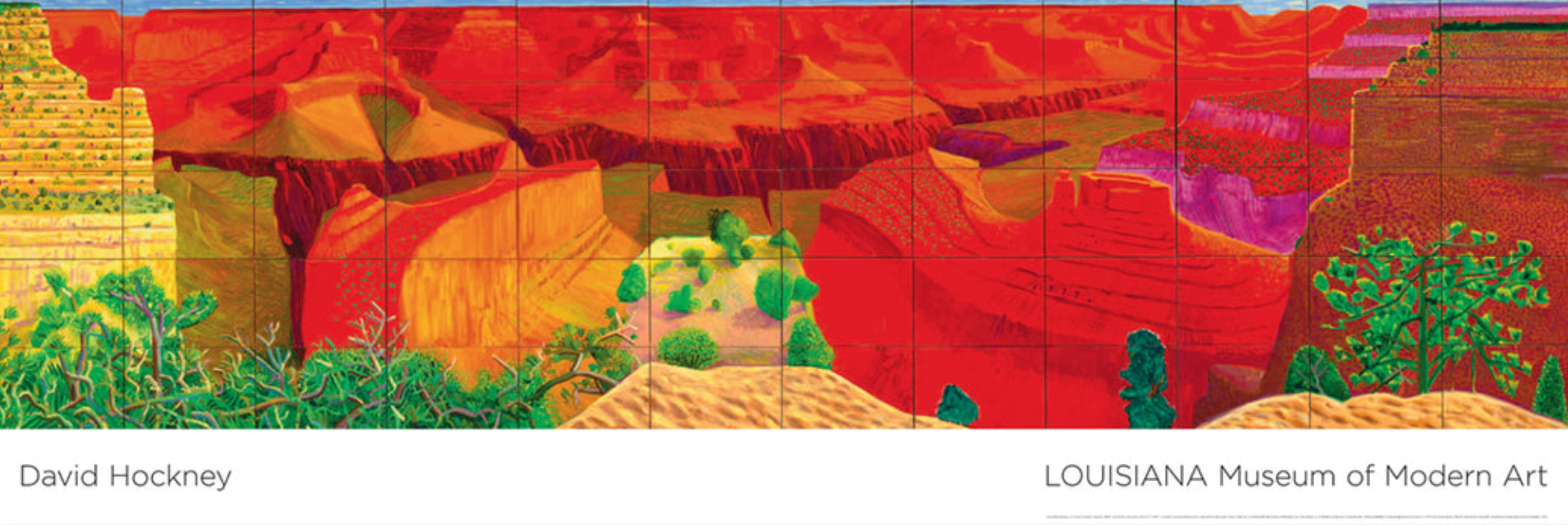 David Hockney, Original Exhibition Museum Poster, A Closer Grand Canyon. 2011