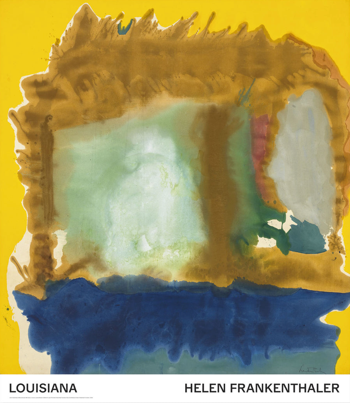 Original Museum exhibition poster "Milkwood Arcade" (1963) by Helen Frankenthaler