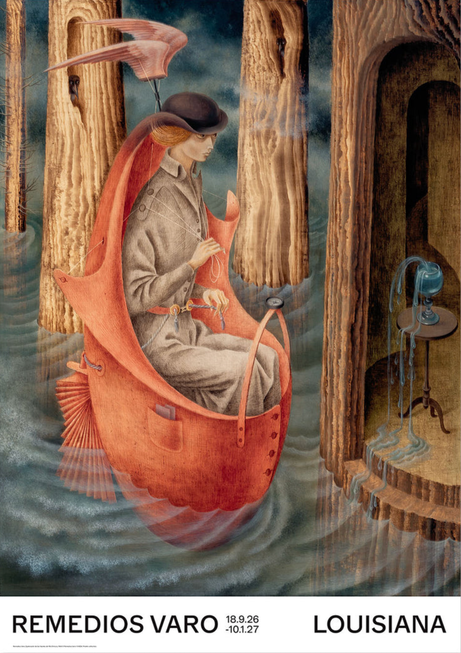 Remedios Varo "Exploration of the Orinoco River's Source" - Original Exhibition Poster