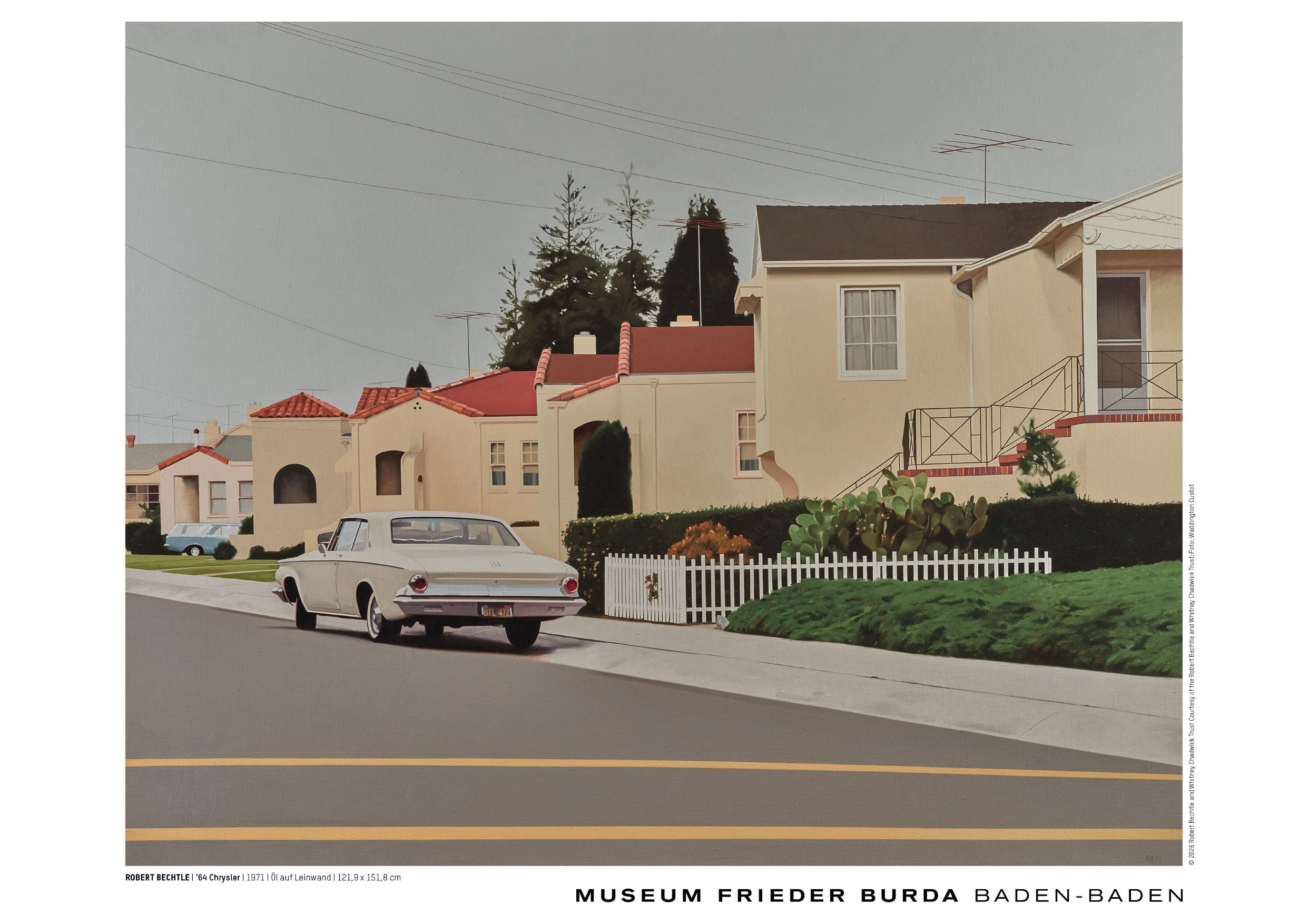 Robert Bechtle - "'64 Chrysler". Original Exhibition Museum Poster