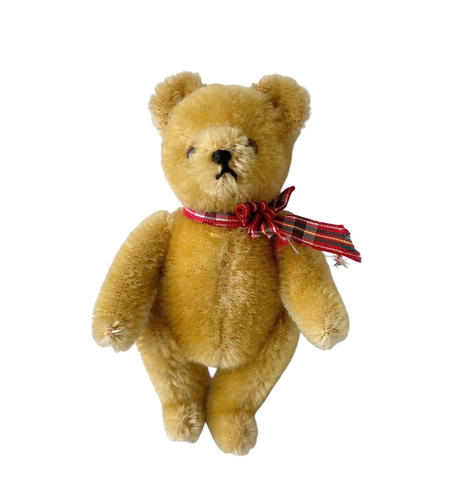 Vintage Hermann Teddy Original Miniature Mohair Bear – 13cm, Germany