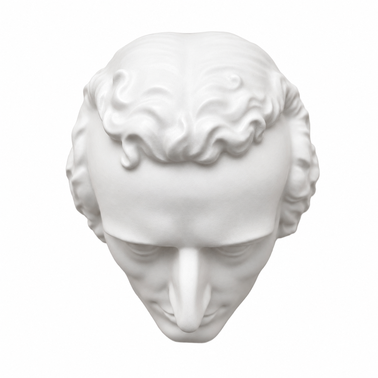 Vintage Keramos Wien Goethe Schiller Porcelain Wall Busts, Austrian Literary Plaques
