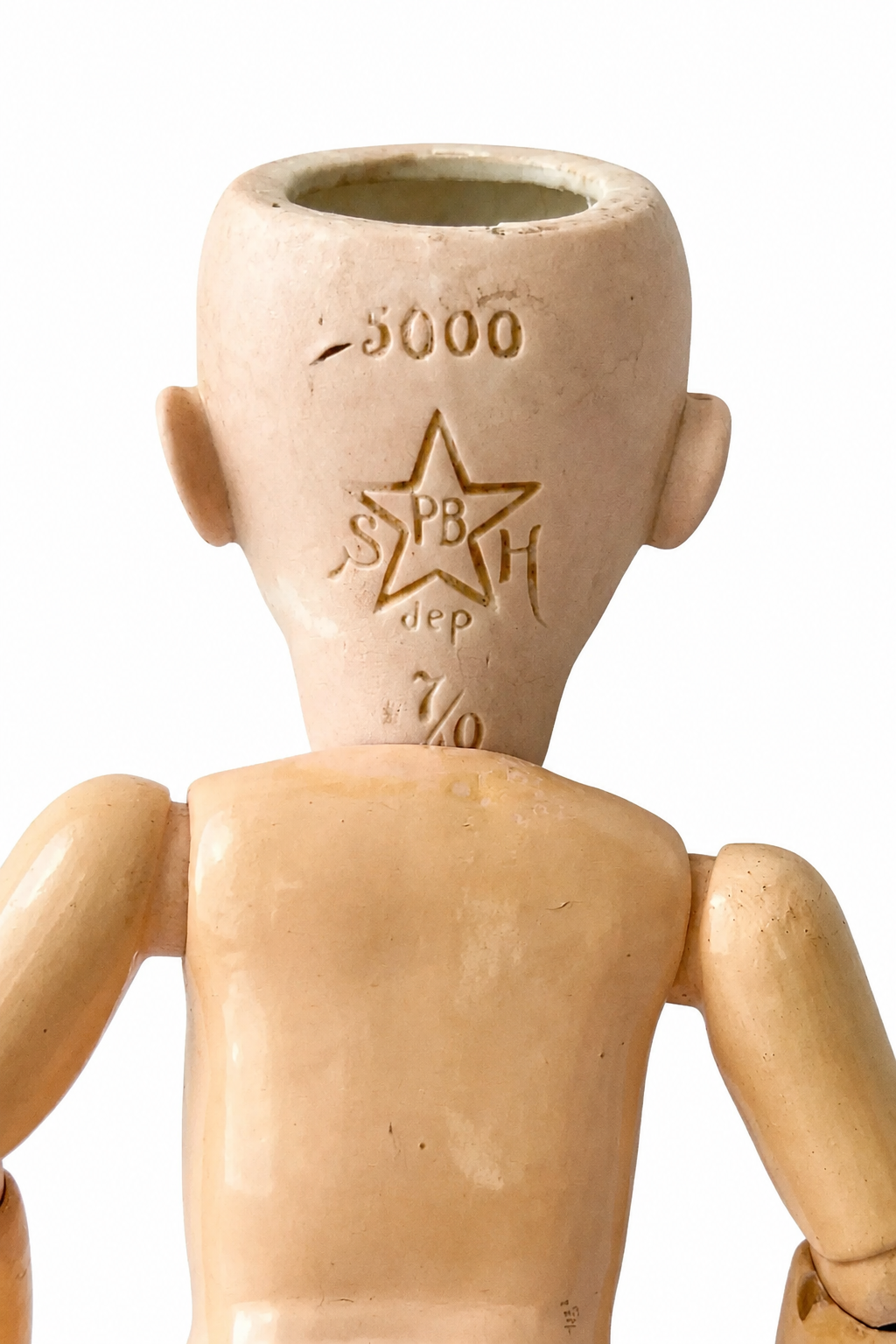 Antique Schoenau & Hoffmeister Bisque Doll, German Bisque Head Doll, 26 cm