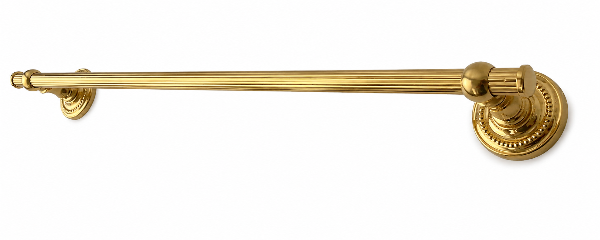 Vintage West German Gold-Plated Brass Towel Rail, 1970s Bathroom Kitchen Bar