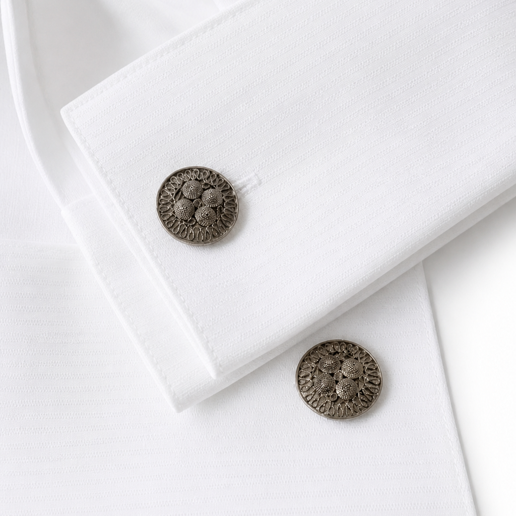 Vintage 835 Silver Dutch Zeeuwse Knoop Cufflinks.