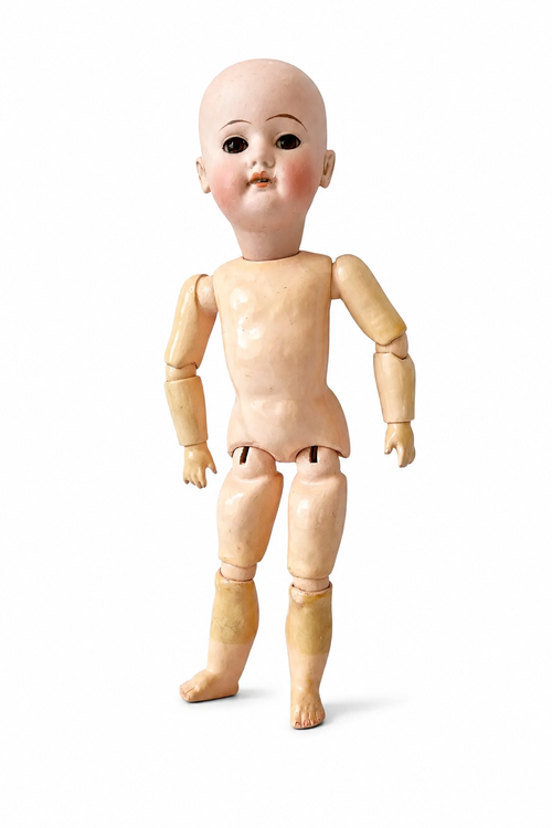 Antique Schoenau & Hoffmeister Bisque Doll, German Bisque Head Doll, 26 cm