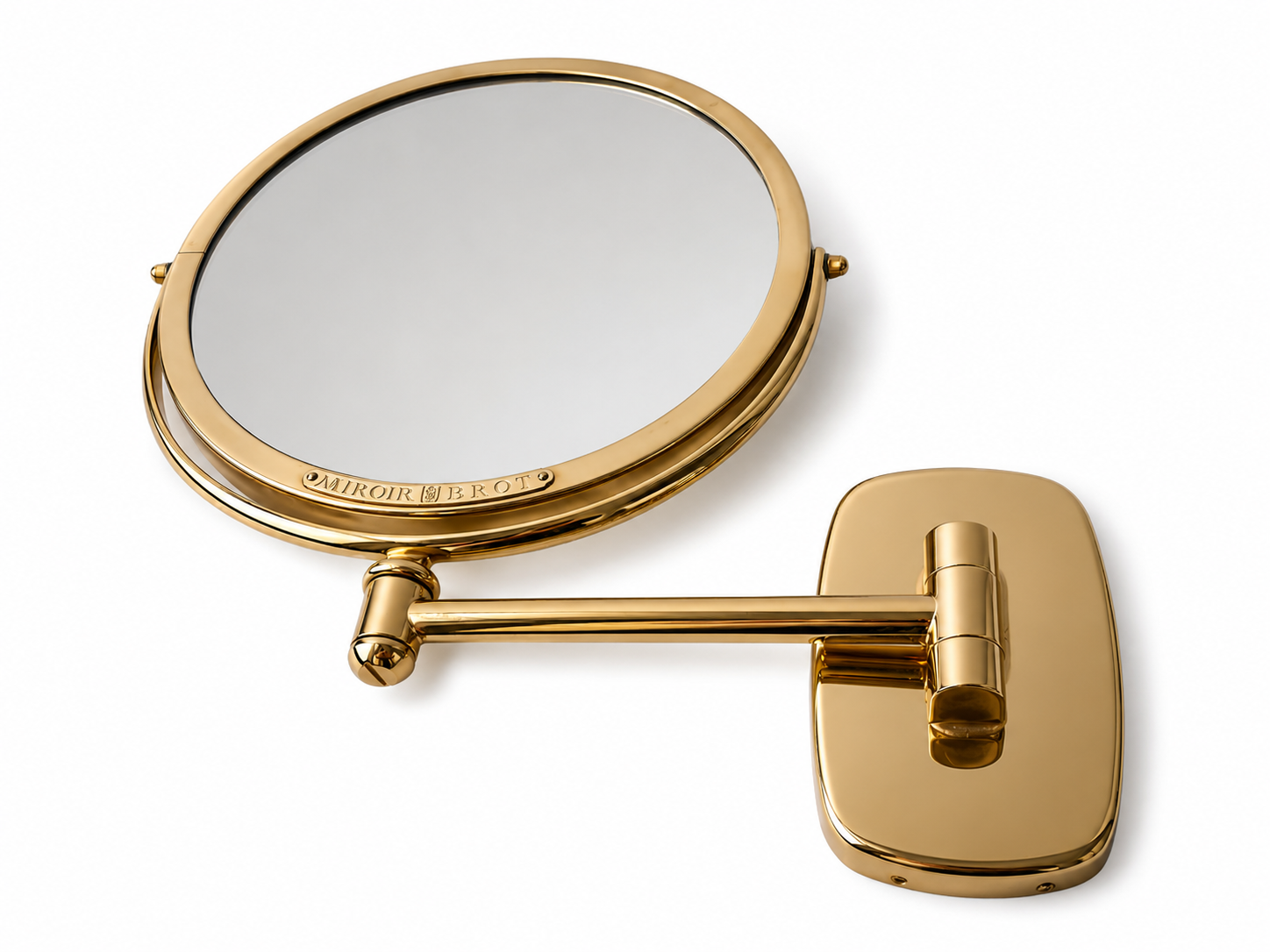 Vanity Wall-Mounted Mirror by Miroir Brot France.