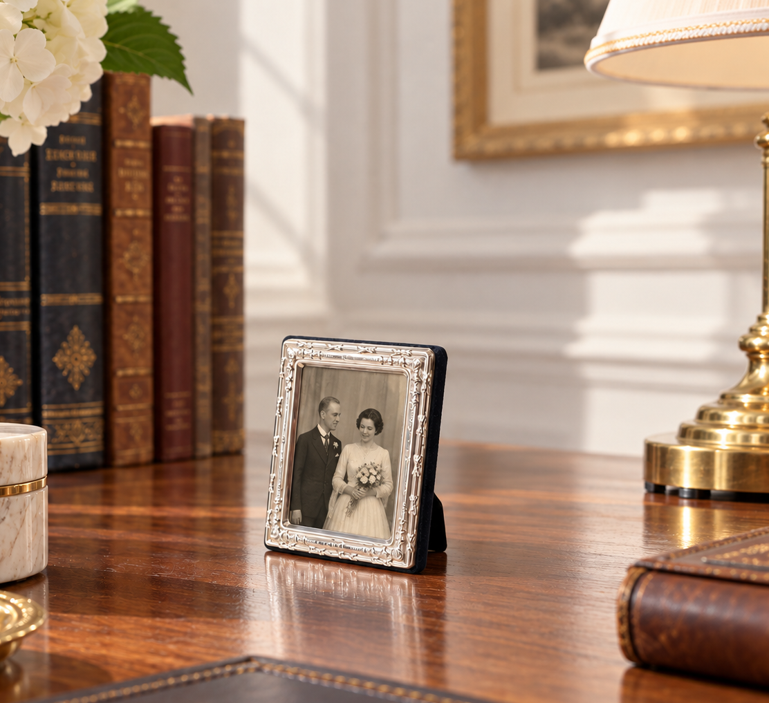 Vintage Sterling Silver Photo Frame by Kitney & Co, London 1995
