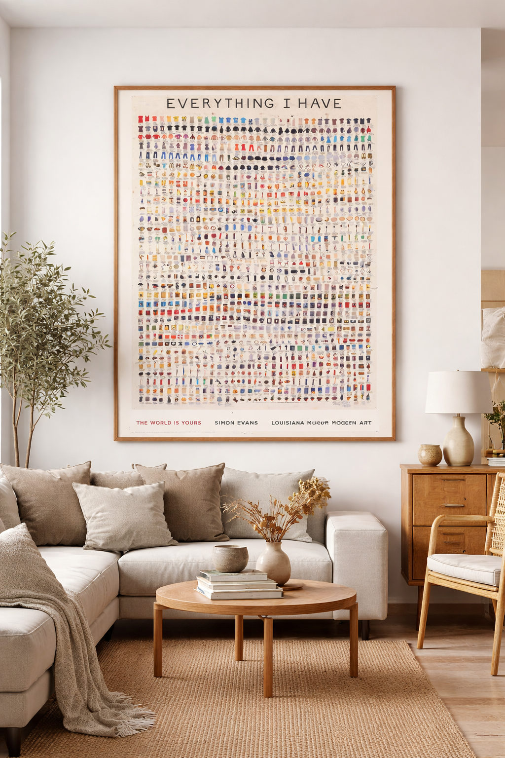 Simon Evans, Everything I Have, Original Exhibition Museum Poster