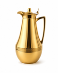 Vacuum Carafe by ALFI. Gold Plated Hot and Cold Thermos Glass Flask.  West Germany.