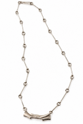 Björn Weckström Mira Necklace Lapponia Sterling Silver 1985 Modernist Scandinavian