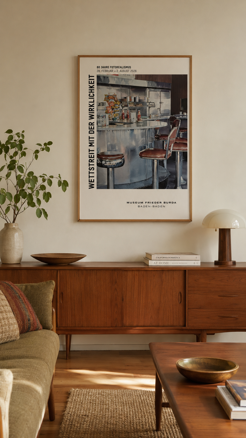 Ralph Goings - "Richmond Diner". Original Museum Poster.