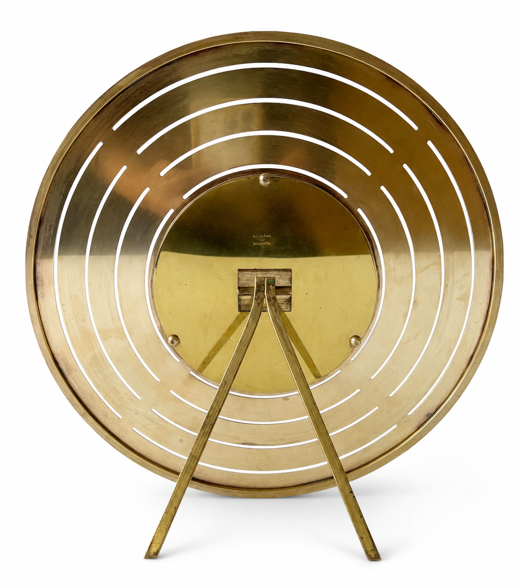 Vintage Christian Dior Home Collection Brass Circular Photo Frame, Made in Italy.