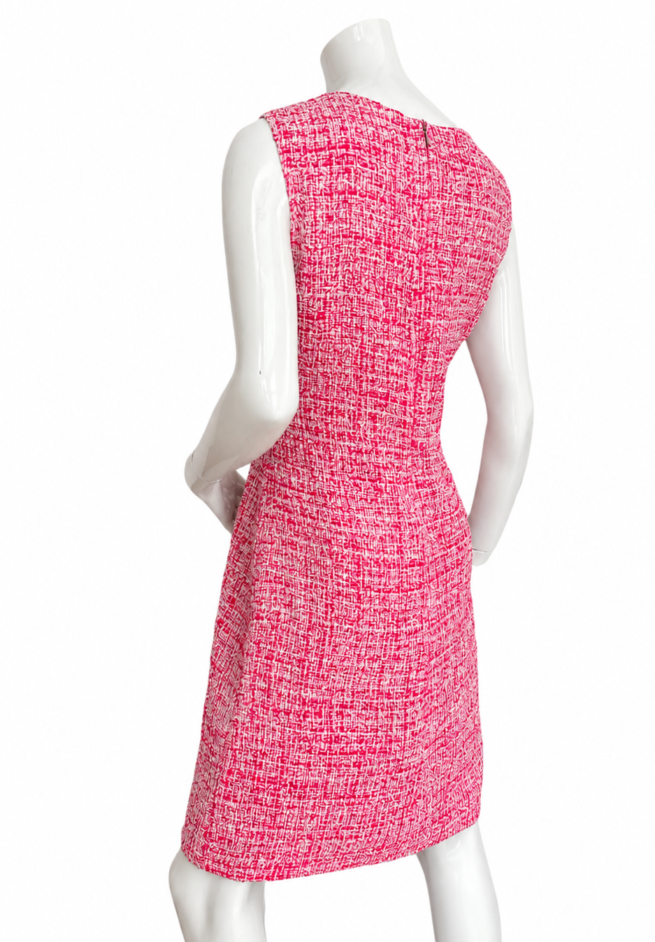 Vintage Christian Lacroix Tweed Dress with Embroidered Flowers - Size 42 FR