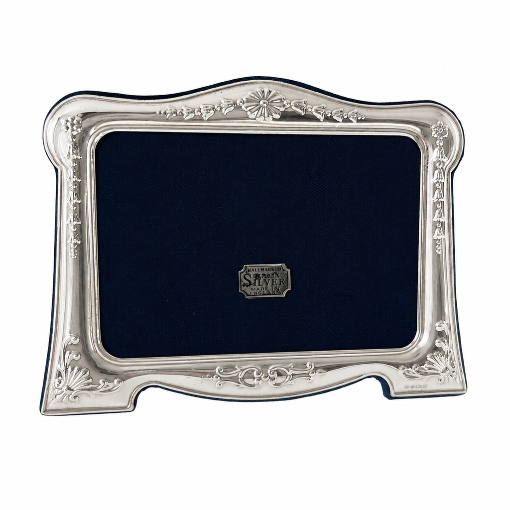 Vintage Carrs Sterling Silver Photo Frame, Boxed Sheffield Wedding Frame