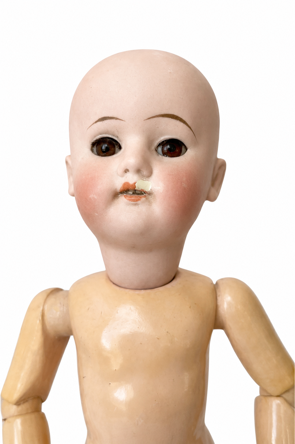 Antique Schoenau & Hoffmeister Bisque Doll, German Bisque Head Doll, 26 cm