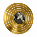 Vintage Christian Dior Home Collection Brass Circular Photo Frame, Made in Italy.