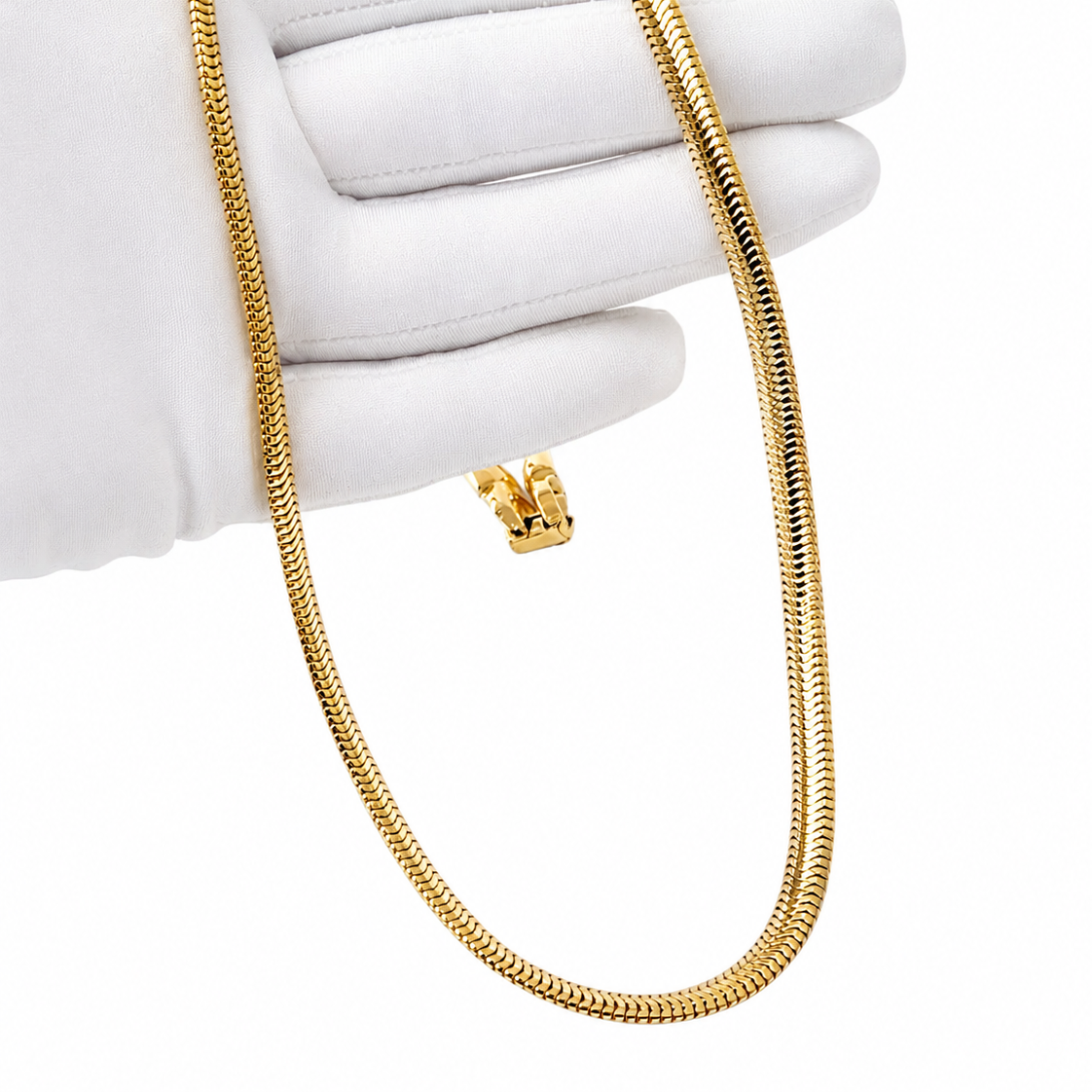 1980s Monet Gold Plated Herringbone Chain Necklace, Vintage Statement Collar Necklace