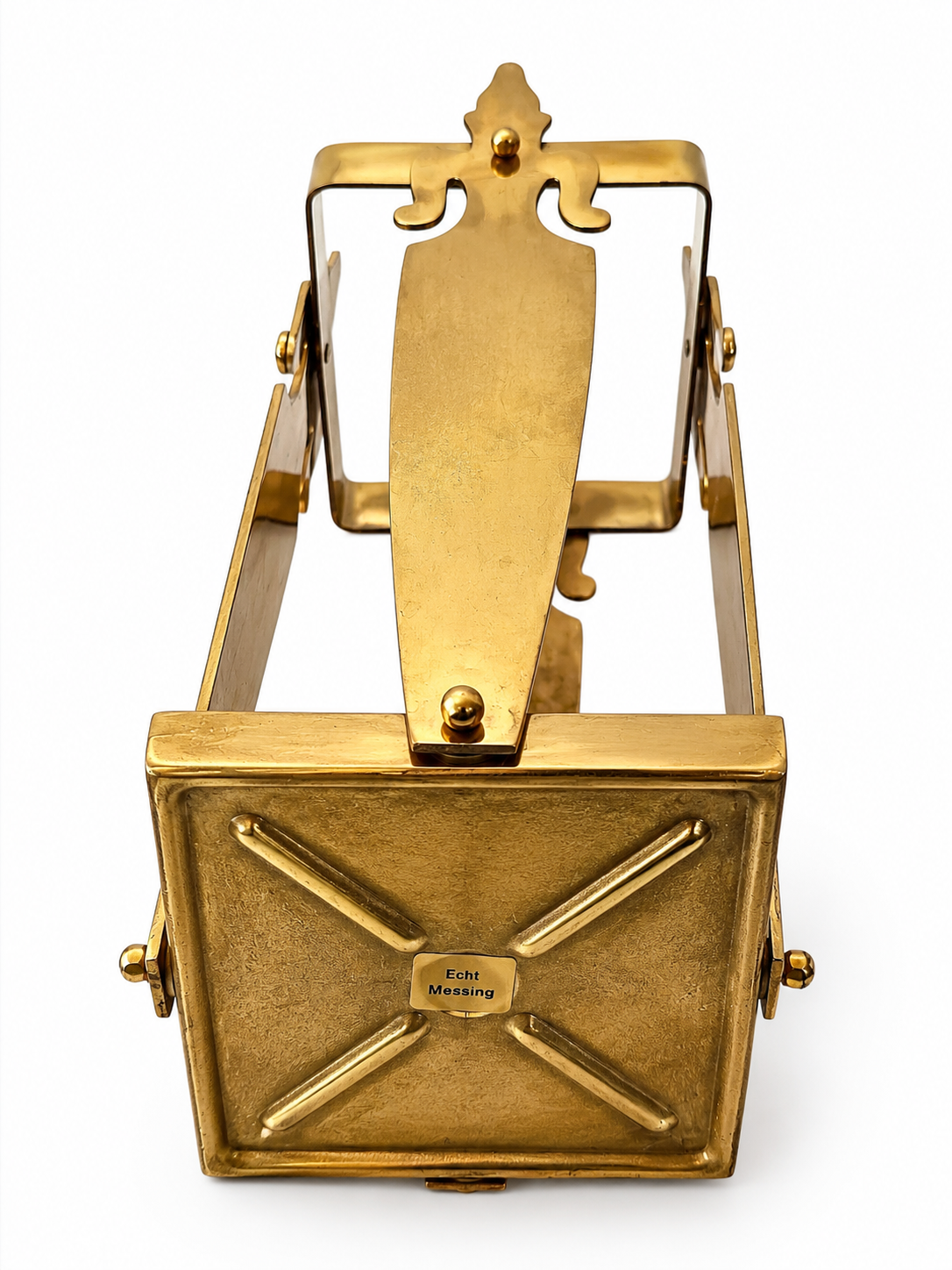 Vintage Brass Umbrella Stand, Mid Century Brass Cane Holder With Ornamental Figurines