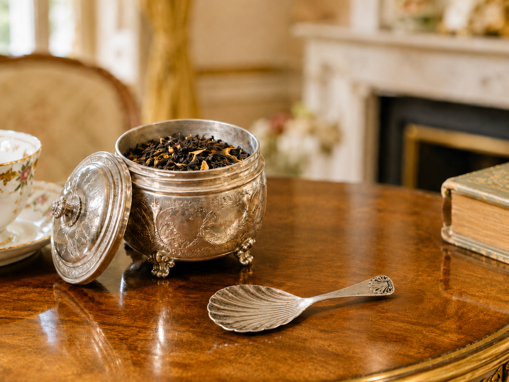 Antique Continental Silver Tea Caddy Spoon with Shell Bowl, Circa 1880–1910