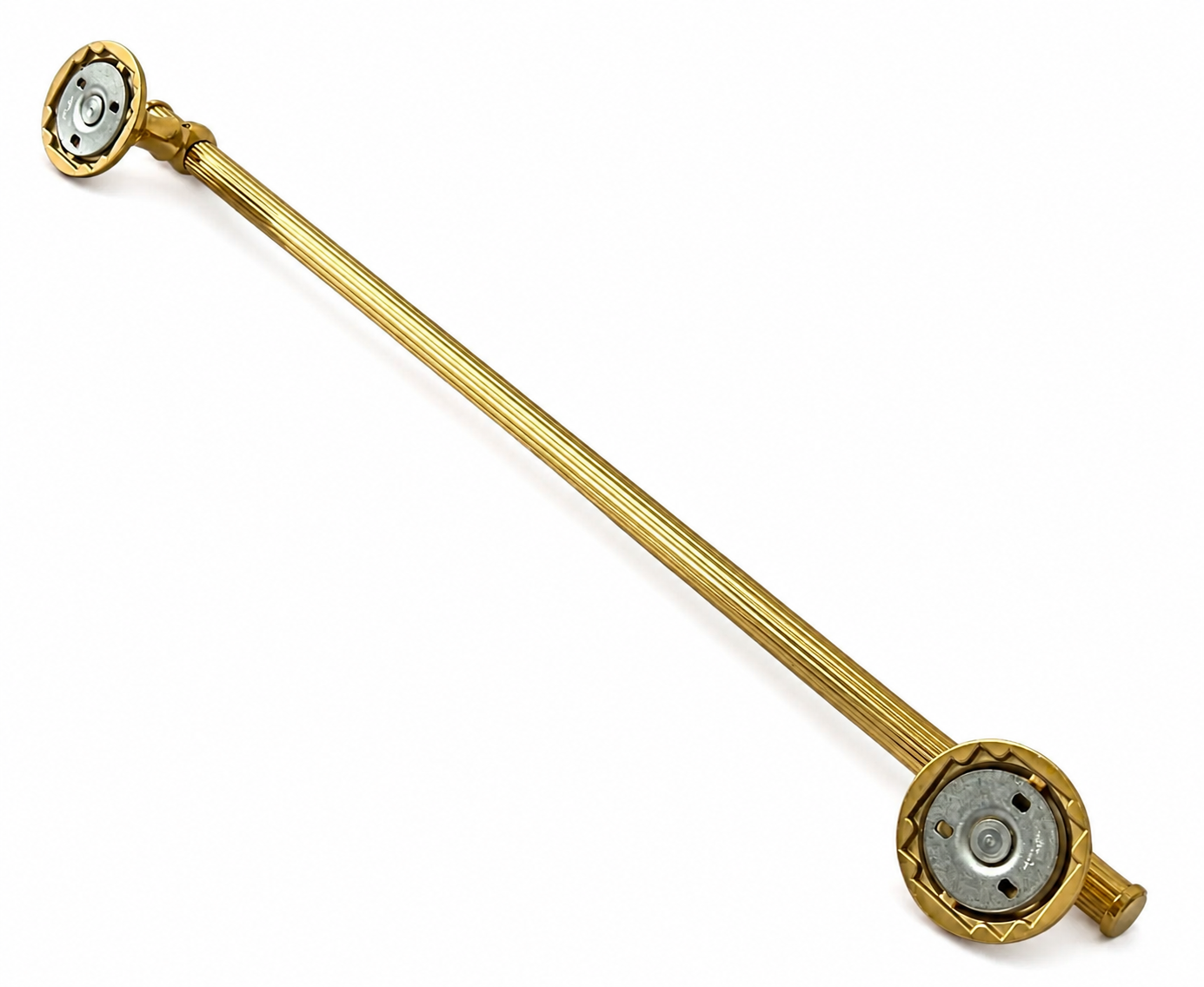 Vintage West German Gold-Plated Brass Towel Rail, 1970s Bathroom Kitchen Bar