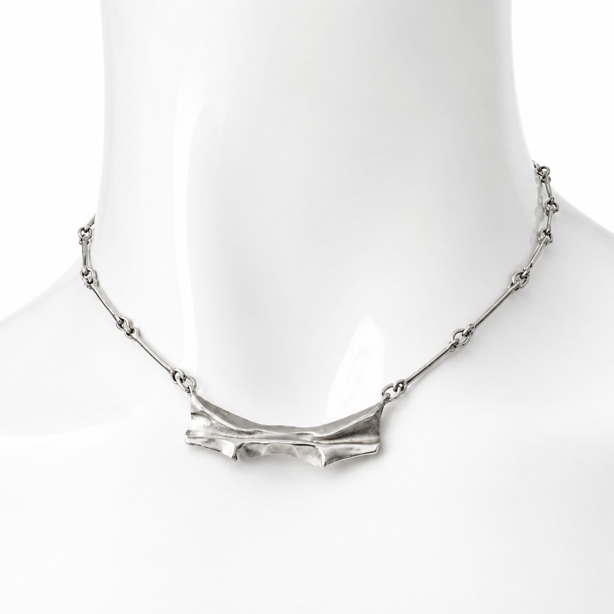 Björn Weckström Mira Necklace Lapponia Sterling Silver 1985 Modernist Scandinavian