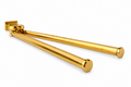 Vintage Gold-Plated Brass Swing Towel Rack, West German Wall Mounted Double Rail Holder