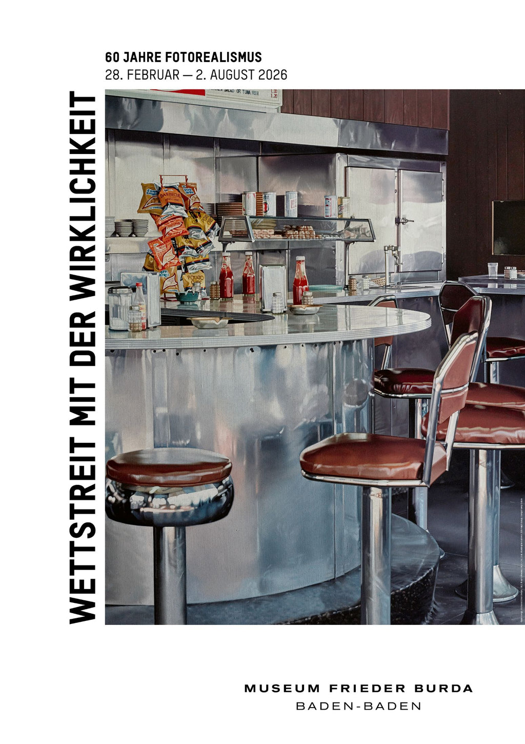 Ralph Goings - "Richmond Diner". Original Museum Poster.