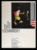 Xanti Schawinsky - "Tap Dancer vs Quilting Machine". Original Exhibition Bauhaus Museum Poster