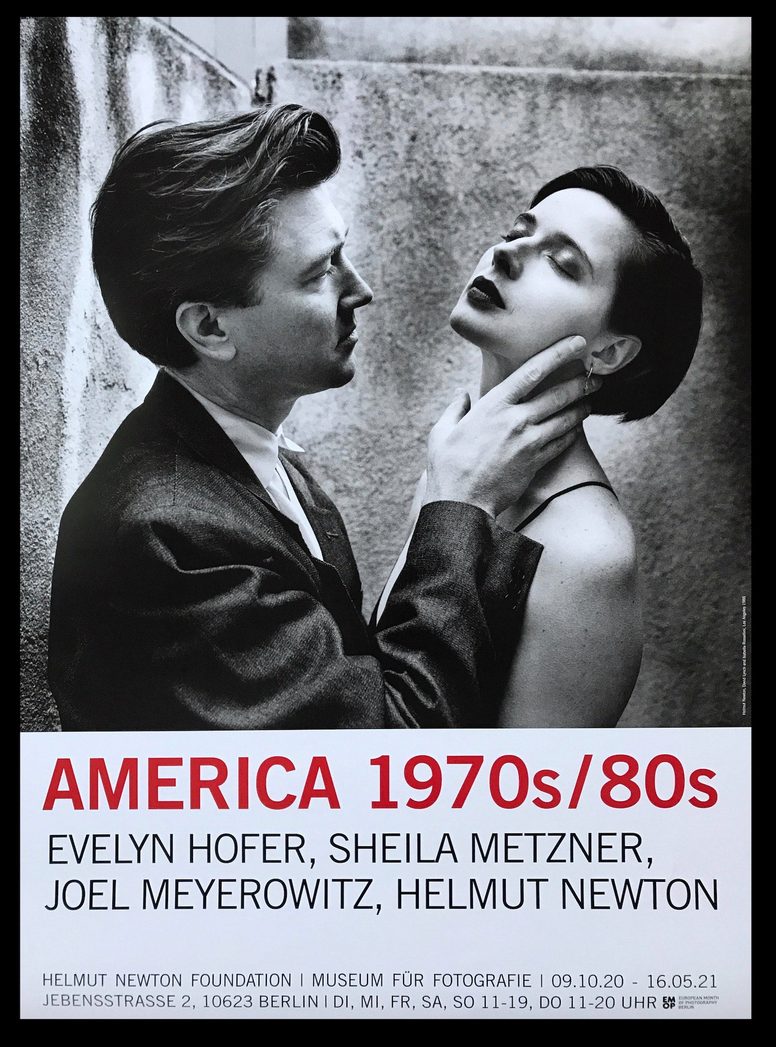 Helmut Newton, David Lynch, Isabella Rossellini, Original Exhibition Museum Poster