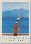 David Hockney - "Mt. Fuji and Flowers"  Original Louisiana Museum poster.