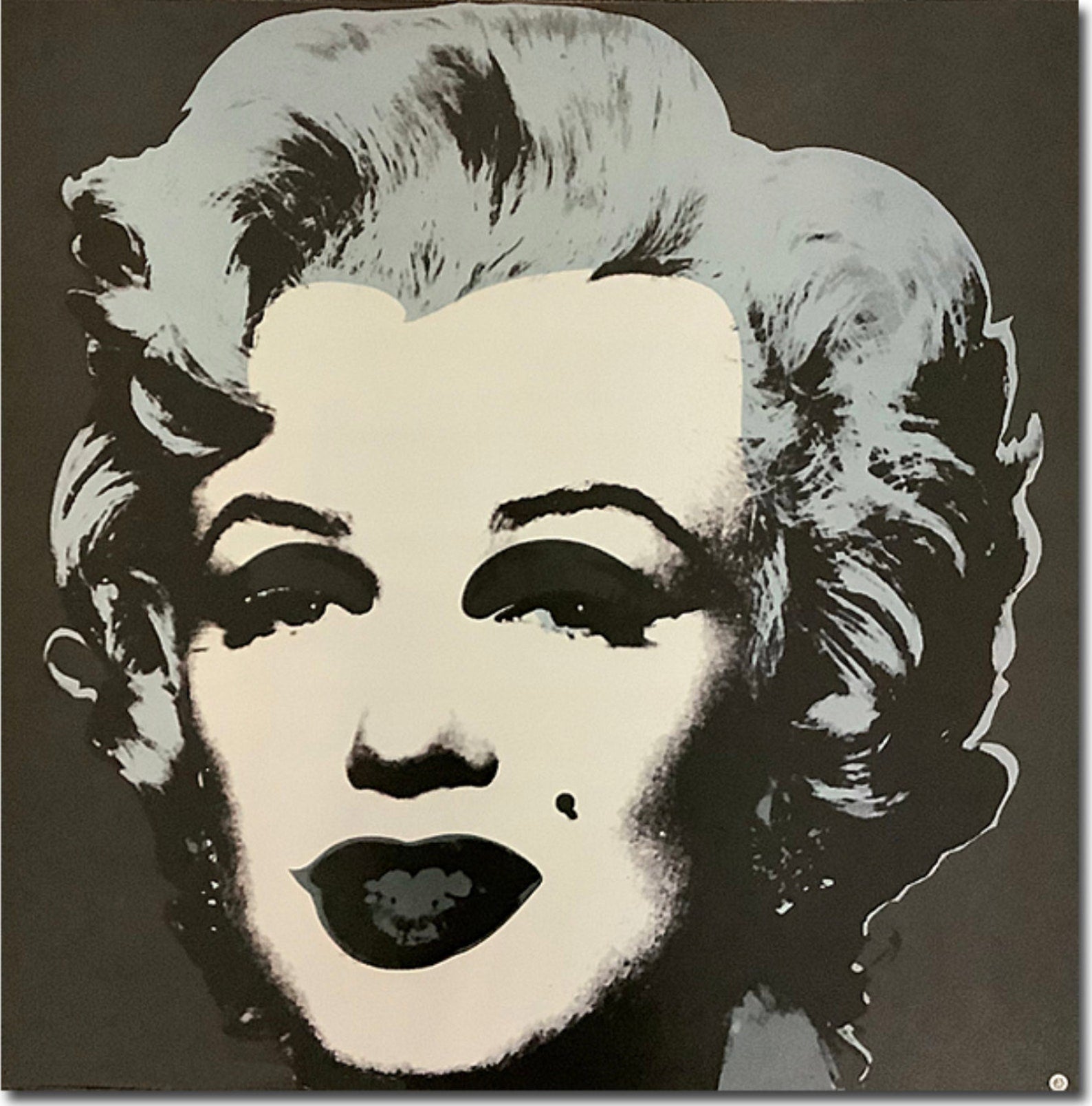 Andy Warhol - "Marilyn, black/grey". Original Exhibition Poster Poster