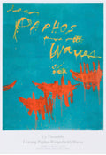 Cy Twombly - "Leaving Paphos Ringed with Waves". Original Exhibition Museum Poster