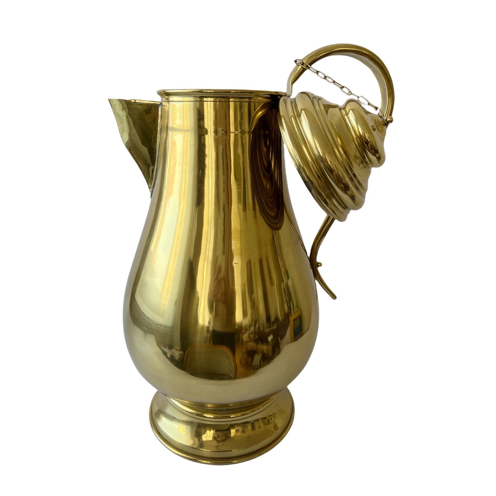 Vintage Oversized Brass Jug – XL Display Pot for Interiors