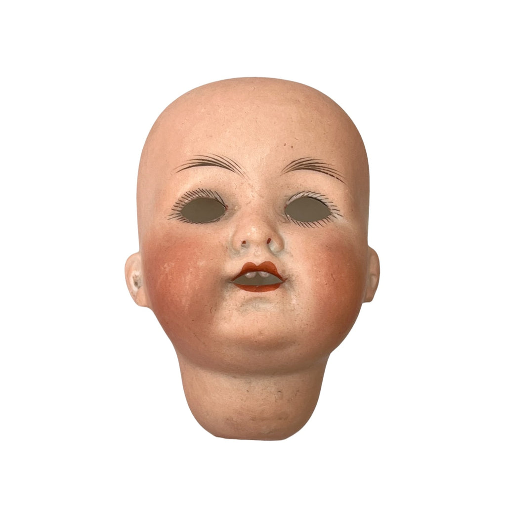 Antique Armand Marseille Bisque Doll Head: German 990 A.7/0.M, Open Mouth, Blue Eyes