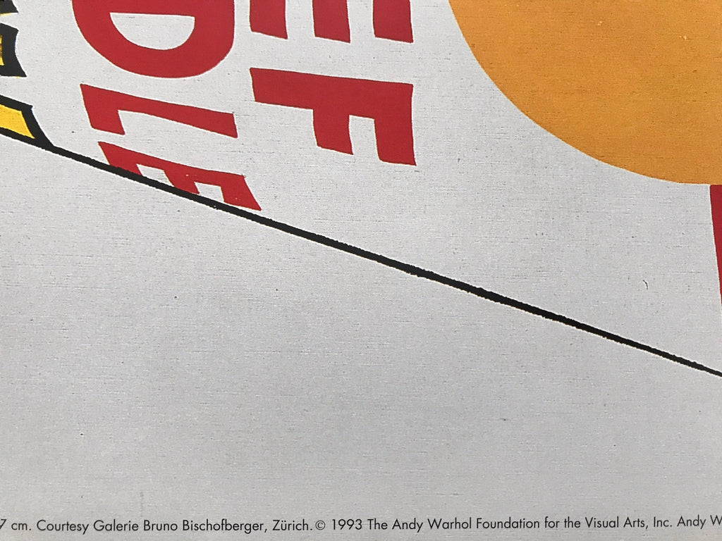 Andy Warhol - "Campbells Soup Can". Original Museum Exhibition Poster. 1993