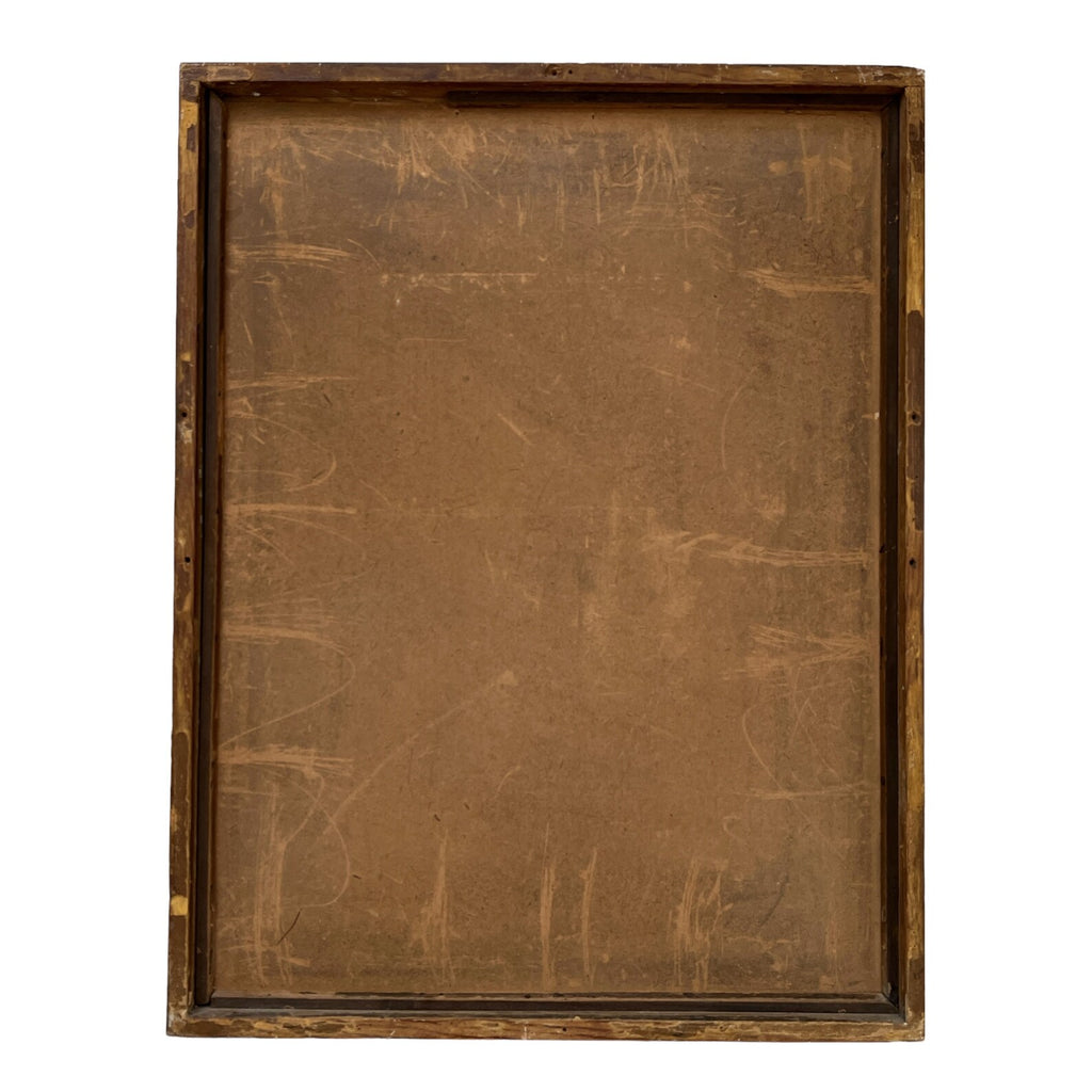 Antique Painted Photograph Portrait of a Young Girl, Pastel & Watercolour, Dated 1904, Original Gilded Frame