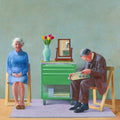 David Hockney - "My Parents". Original Exhibition Museum poster.
