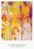 Cy Twombly - "Untitled ". Original Exhibition Museum Poster advertising the exhibition "In Beauty it is finished, Drawings 1951–2008"