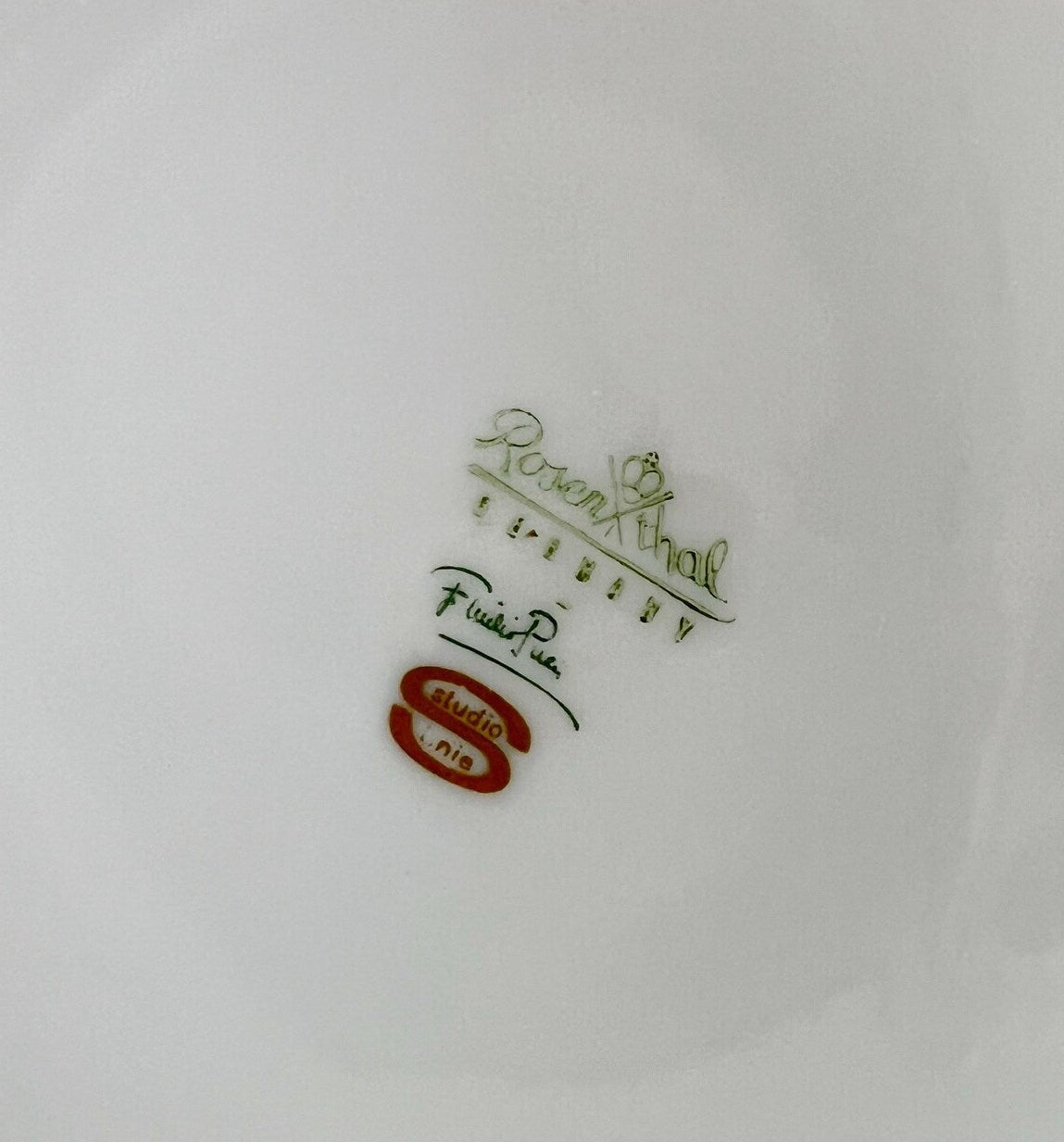 Rare Emilio Pucci Rosenthal Studio Line Metropol Gold Pebble Porcelain Bowl, Germany 1960s