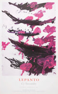 Cy Twombly - "Naumachia". Original Exhibition Museum Poster. 2002