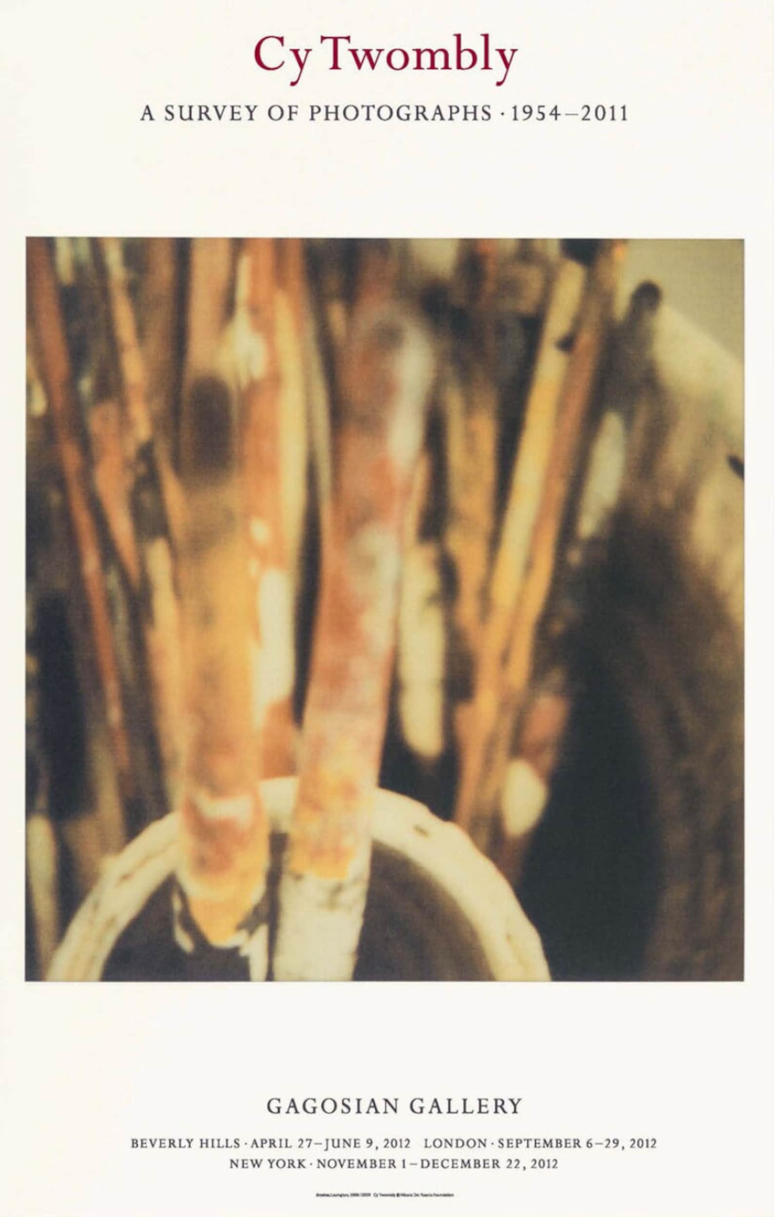 Cy Twombly - "Brushes, Lexington". Original Exhibition Museum Poster
