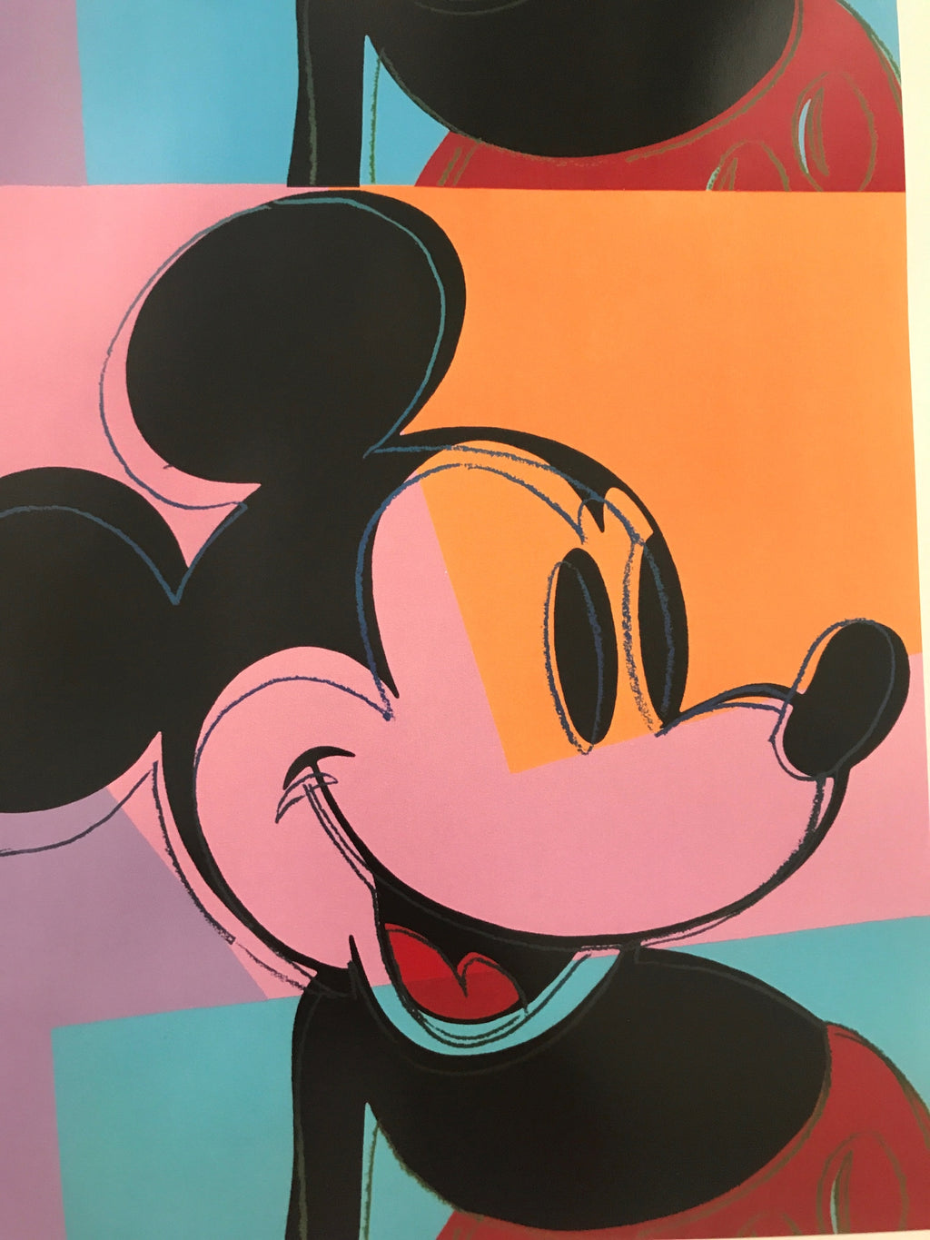 Andy Warhol, "The Art of Mickey Mouse", Original Museum Exhibition Poster