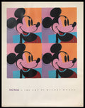 Andy Warhol, "The Art of Mickey Mouse", Original Museum Exhibition Poster