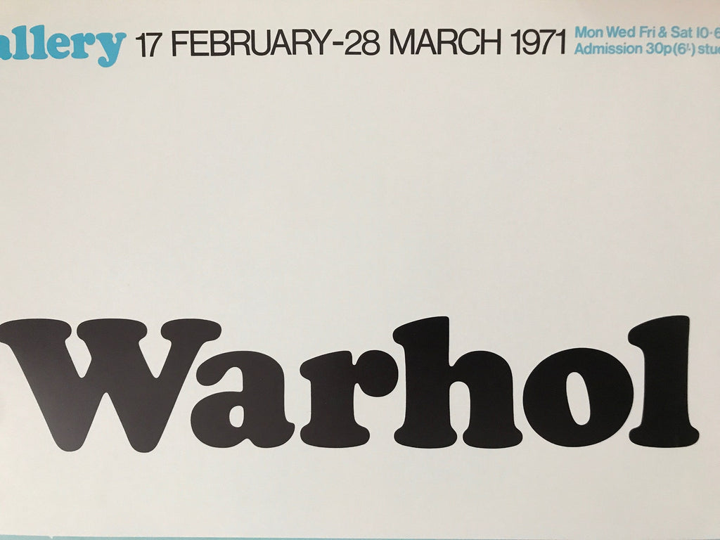 Andy Warhol - "Marilyn". Original Exhibition poster. Tate. 1971