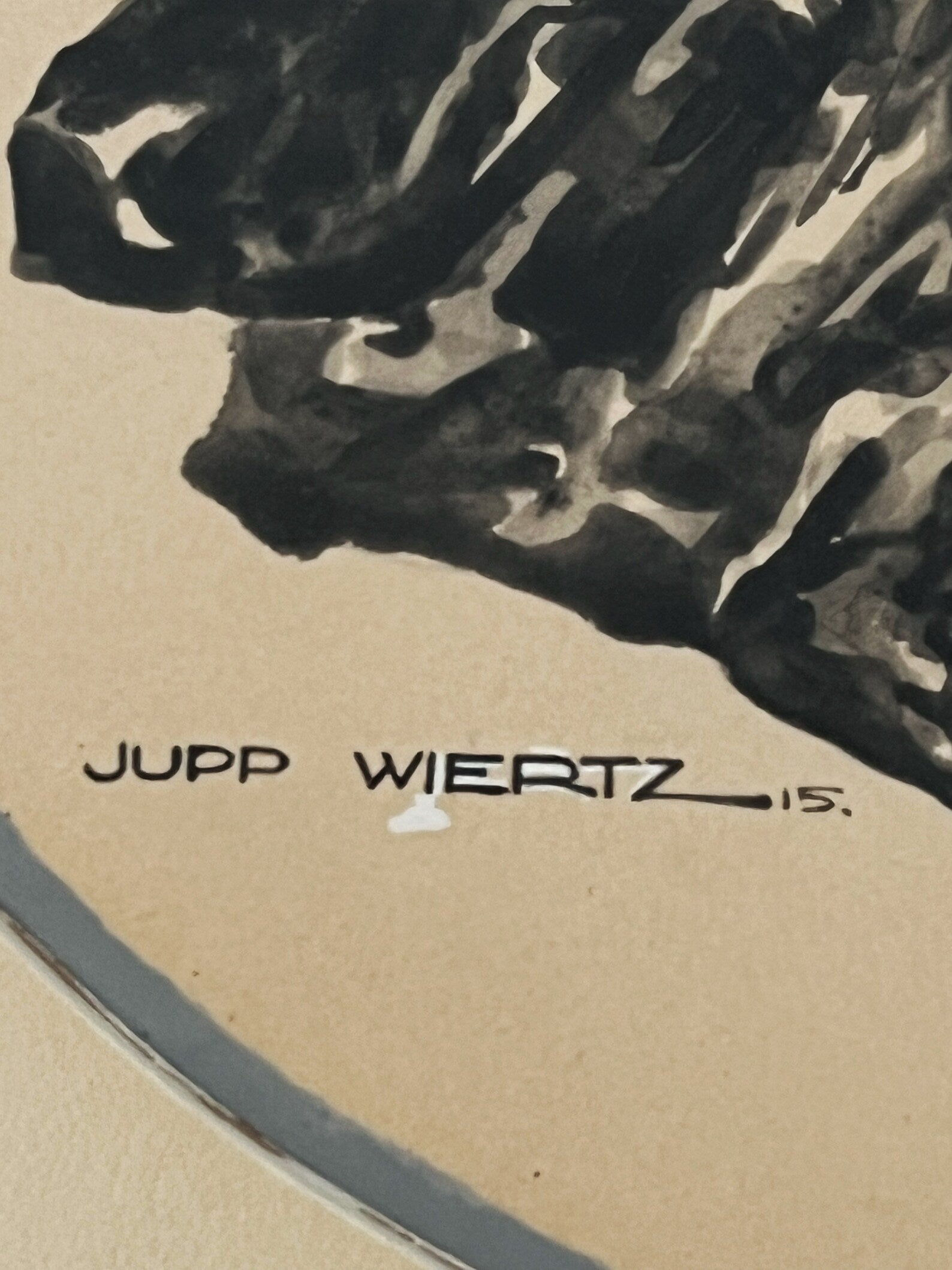 Original 1915 Fashion Illustration – Jupp Wiertz (1888–1938) Jugendstil / Early Art Déco Gouache