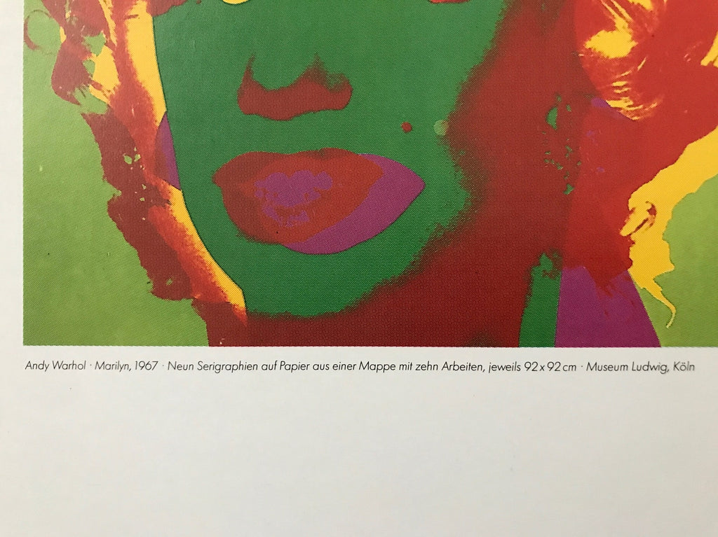 Andy Warhol - "Marilyn". Original Exhibition Poster Poster. 1981
